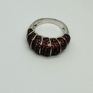 Sterling Silver Garnet Ring